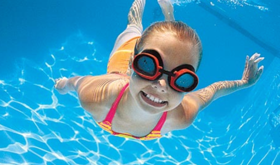 Children swimming